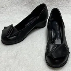 ✴︎良品✴︎NINE DI SPORTS パンプス ウェッジヒール 黒 22.5㎝