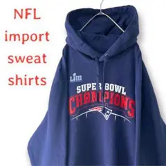 【レア】海外チーム刺繍デザイン ロゴプルオーバーパーカー NFL NHL XL