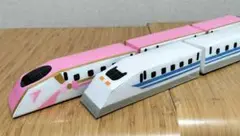 牛乳パック新幹線セット ( ハローキティ風新幹線 ・ N700系 )