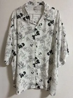 新品未使用　アロハシャツ Ｌ　開閉シャツ　ディズニーランド　ピーターパン　古着