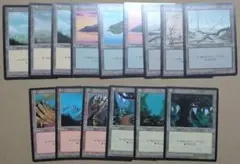 MTG 基本土地 第4版日本語 黒枠 15種類15枚コンプセット