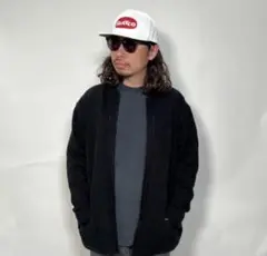 Sai/Zip Up Acrylic Crewneck Cardigan