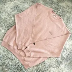 ✨美品/良品✨ レノマ コットン ニット 長袖 ピンク サイズL セーター