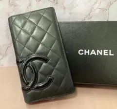 【正規品美品!】CHANEL シャネル カンボンライン 長財布