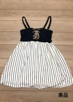 ボーダーキャミワンピ　美品