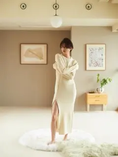 rosarymoon Front Zip Knit Dress