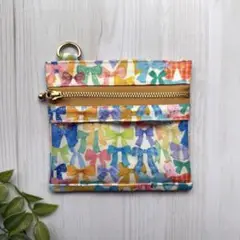 ハンドメイド＊ユキエモン クリアミニポーチ