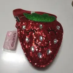 【新品タグ付】訳あり　claire's いちご型ショルダーバッグ