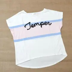 ストライプデザイン半袖 Tシャツ　サイズ140cm