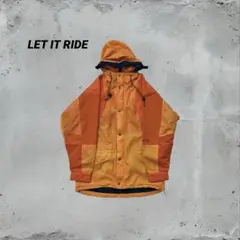 LET IT RIDE ナイロンジャケット　オレンジ　ヴィンテージ　Lサイズ