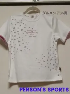 週末限定値下げ　PERSON'S SPORTS　Tシャツ　ダルメシアン柄