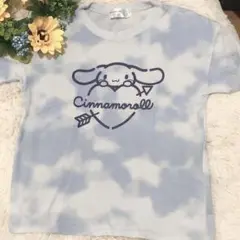 【シナモンロール】タイダイ柄 Tシャツ 水色　130cm 日本限定