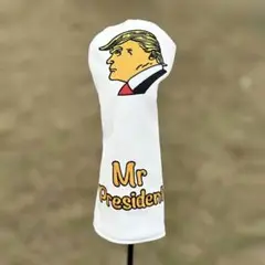【新品】ドナルド・トランプ Mr.President FW用ヘッドカバー 白