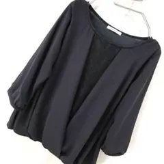 stola ストラ レース レイヤード ブラウス シャツ 極美品 黒 フリー