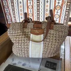 美品　Samantha Thavasa ストロー かごバッグ