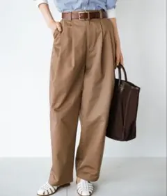 haco! 女の子っぽくかわいく動きやすく美脚に見せたいタックパンツ