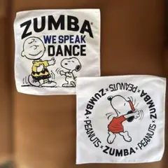 未使用★ZUMBAズンバ SNOOPYスヌーピータオル　2枚セット