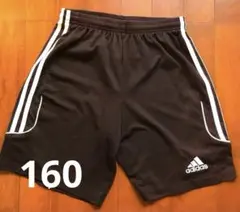 adidas 黒 ハーフパンツ YXL 160