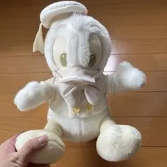 ドナルドダック　ぬいぐるみ　白　ドナルド