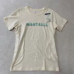 新品　mont-bell モンベル　ロゴ岩デザイン　アイボリー　レディースM
