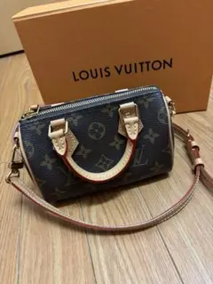 LOUIS VUITTONヴィトン ショルダーバッグ ナノスピーディ モノグラム