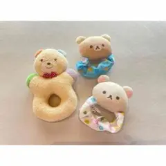 クマ型ラトル 3個セット