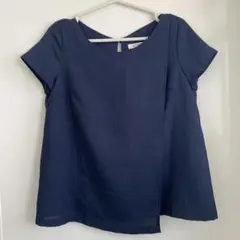 クロスプラス　LOVEMIC 授乳服 ネイビー マタニティMサイズ