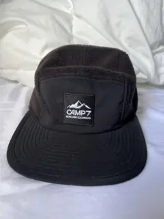 CAMP7 フリース 5パネルキャップ 黒