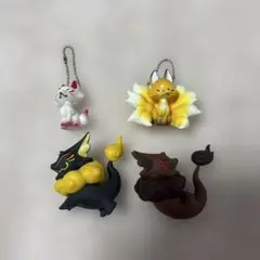 つぼみ狐　はなむぐり　卓上フィギュア等4点