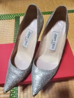 JIMMY CHOO グリッターパンプス