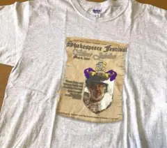 アメリカ古着 シェイクスピア フェスティバル Tシャツ L グレー GILDAN