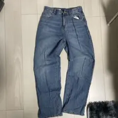 ストレートデニムパンツ ブルー