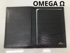 OMEGA ノベルティ　パスポートケース　カード入れ　黒　オメガ　Ω
