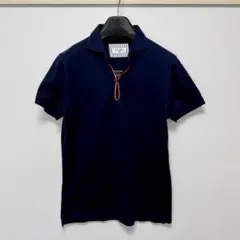 ÉDIFICE エディフィス ネイビー ポロシャツ スキッパーポロシャツ