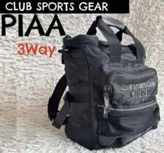 PIAA 3Way ブラックリュック　MOTOR SPORTS バッグ