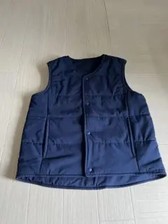 無印良品130サイズ ネイビー 中綿ベスト