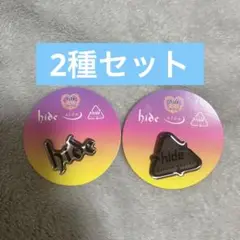 hide ピンズカプセル　2種セット　60th ロゴ　ガチャ