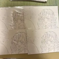 柱展 原画 ポストカード 甘露寺蜜璃 4枚セット