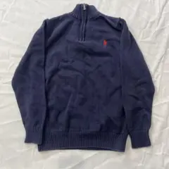 $ Polo by Ralph Lauren ネイビー ハーフジップニット