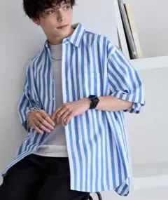 ワイドリラックスレギュラーカラーS/Sシャツ