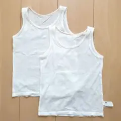 ユニクロ　コットンメッシュインナー　タンクトップ　肌着 2枚セット　100