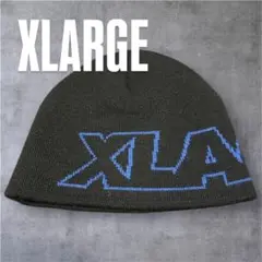 【新品未使用】XLARGE エックスラージ　ロゴ　ビーニー　ブラック　黒