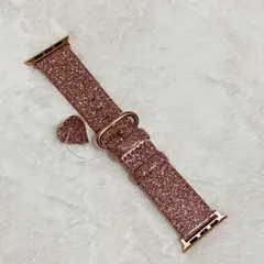 Apple Watch 38mm 40mmバンド ピンク ハート型チャーム