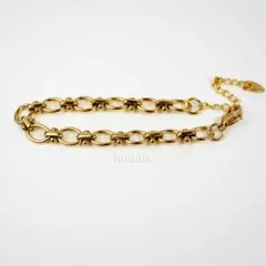 チェーンブレスレット ステンレス ゴールド