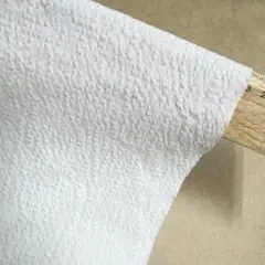 4M国産コットンサッカーホワイト綿100%生地布地 ハンドメイド