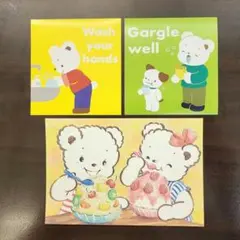 familiar 手洗い・うがい啓発ステッカー&ポストカードセット