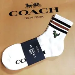 ★新品★COACH(コーチ)★レキシーソックス靴下 箱付き♪ 箱付き!!【COACH☆CH193】レキシーソックス靴下 白黒2カラー