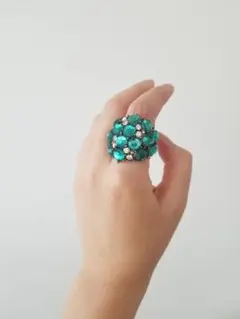 ヴィンテージ リング エメラルド ゴールド