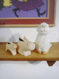 おまけ付き　ぽれぽれ動物　T-Lab　ティーラボ　うさぎ　親子　ポレポレ　ウサギ