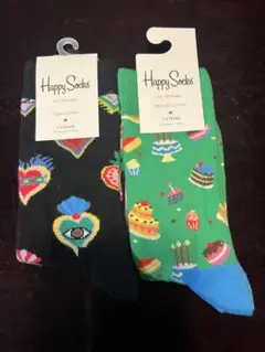 【新品未使用】HappySocks 靴下 7-9歳 19.5-21.5cm 2点